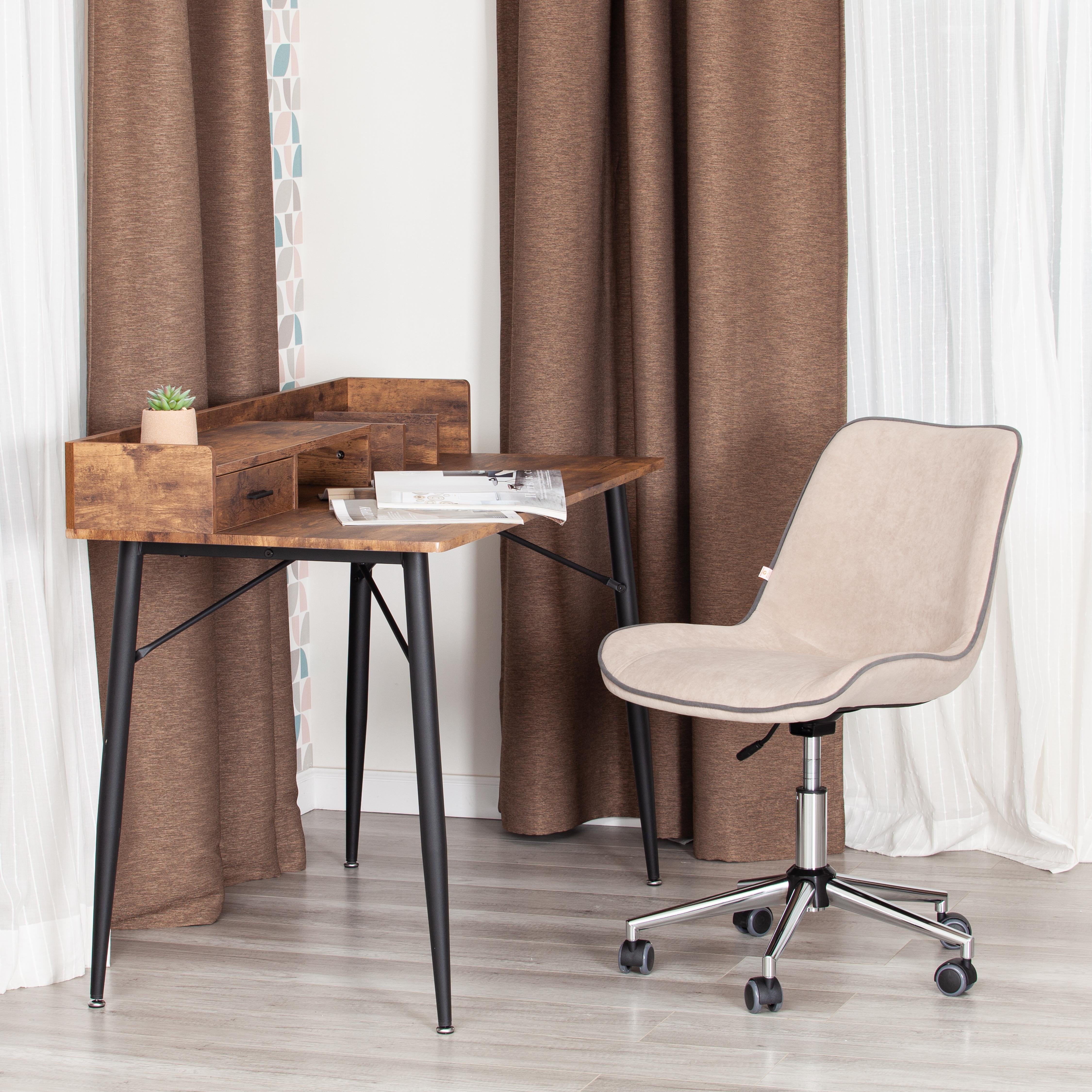 Компьютерное кресло TETCHAIR флок бежевый - фото 1