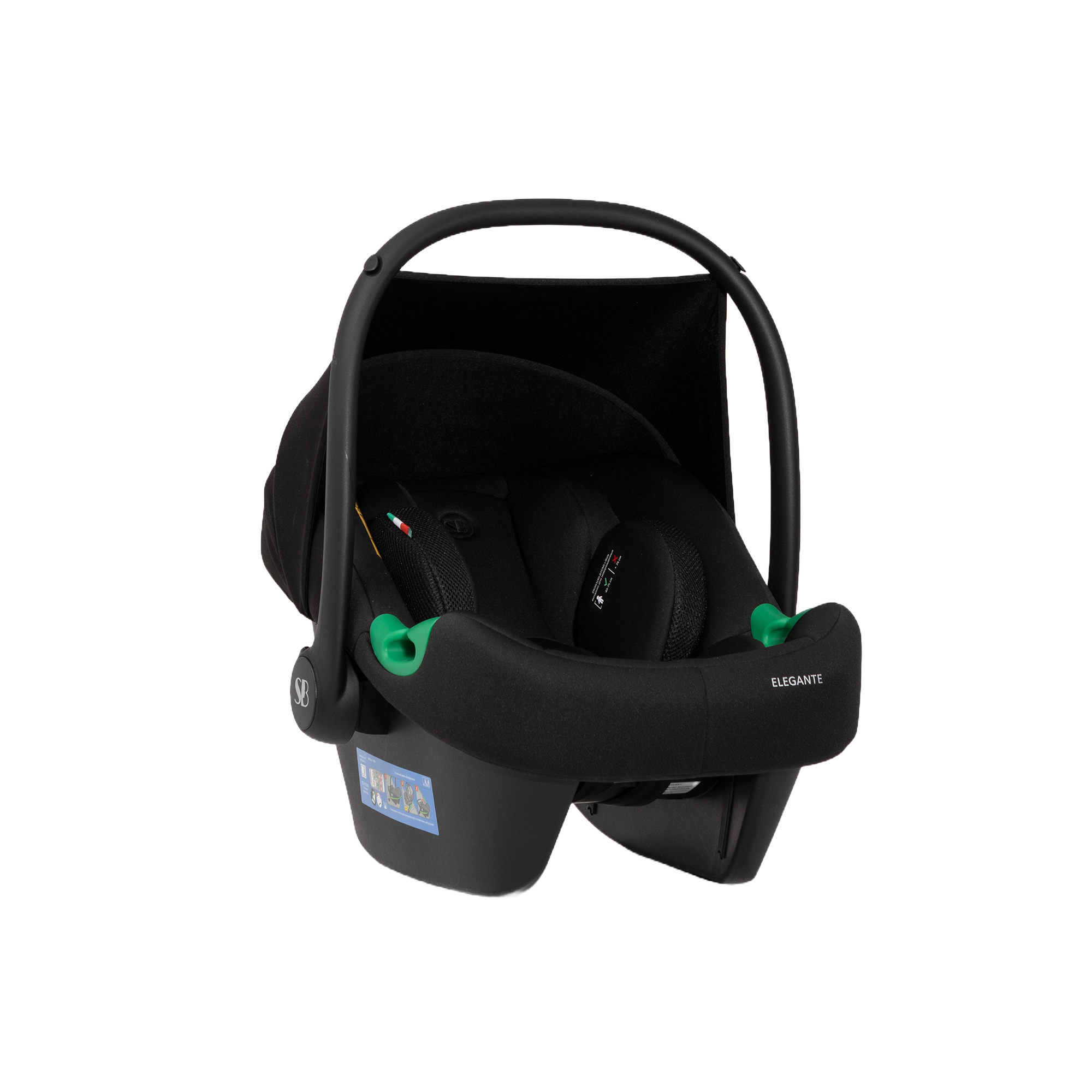 Автокресло Sweet Baby Elegante Plus DK591 Black 0 (0 -13 кг) черный - фото 23
