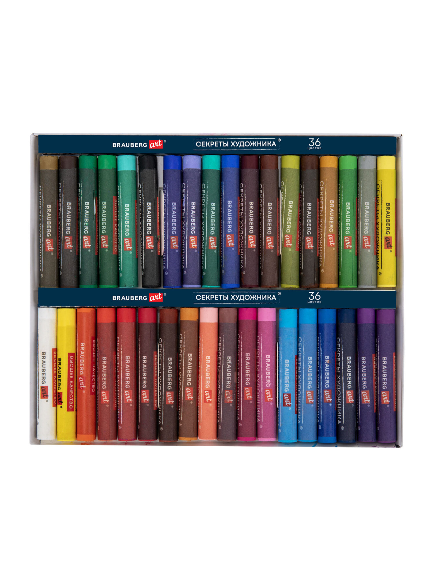Пастель масляная Brauberg 36 шт. - фото 4