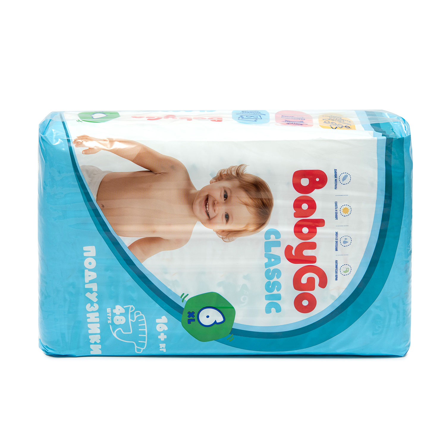 Подгузники BabyGo Classic 6 (16+ кг) 48 шт. - фото 9