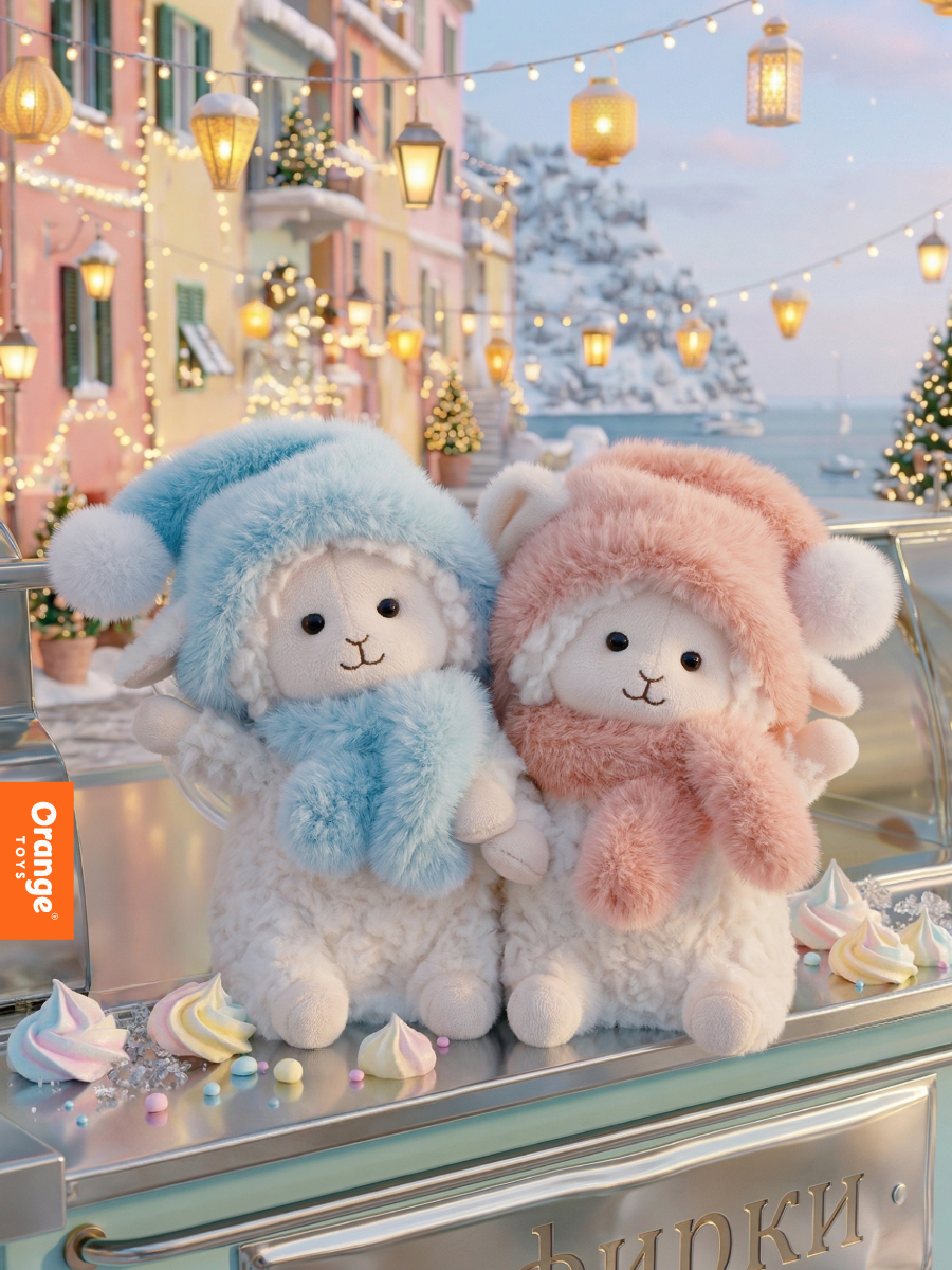 Мягкая игрушка Orange Toys Овечка в персиковой шапочке - фото 4