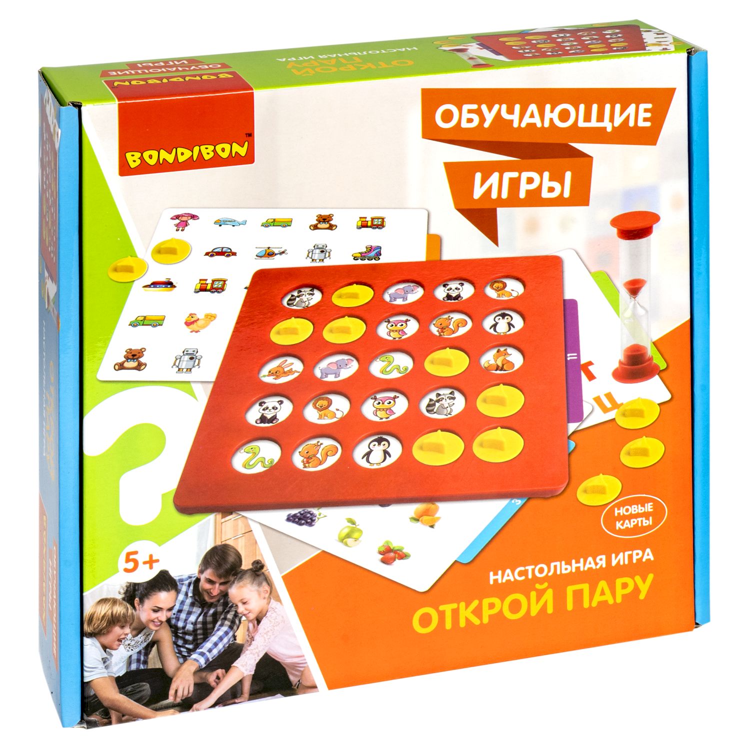 Настольная игра Bondibon мемо с карточками Открой Пару - фото 3
