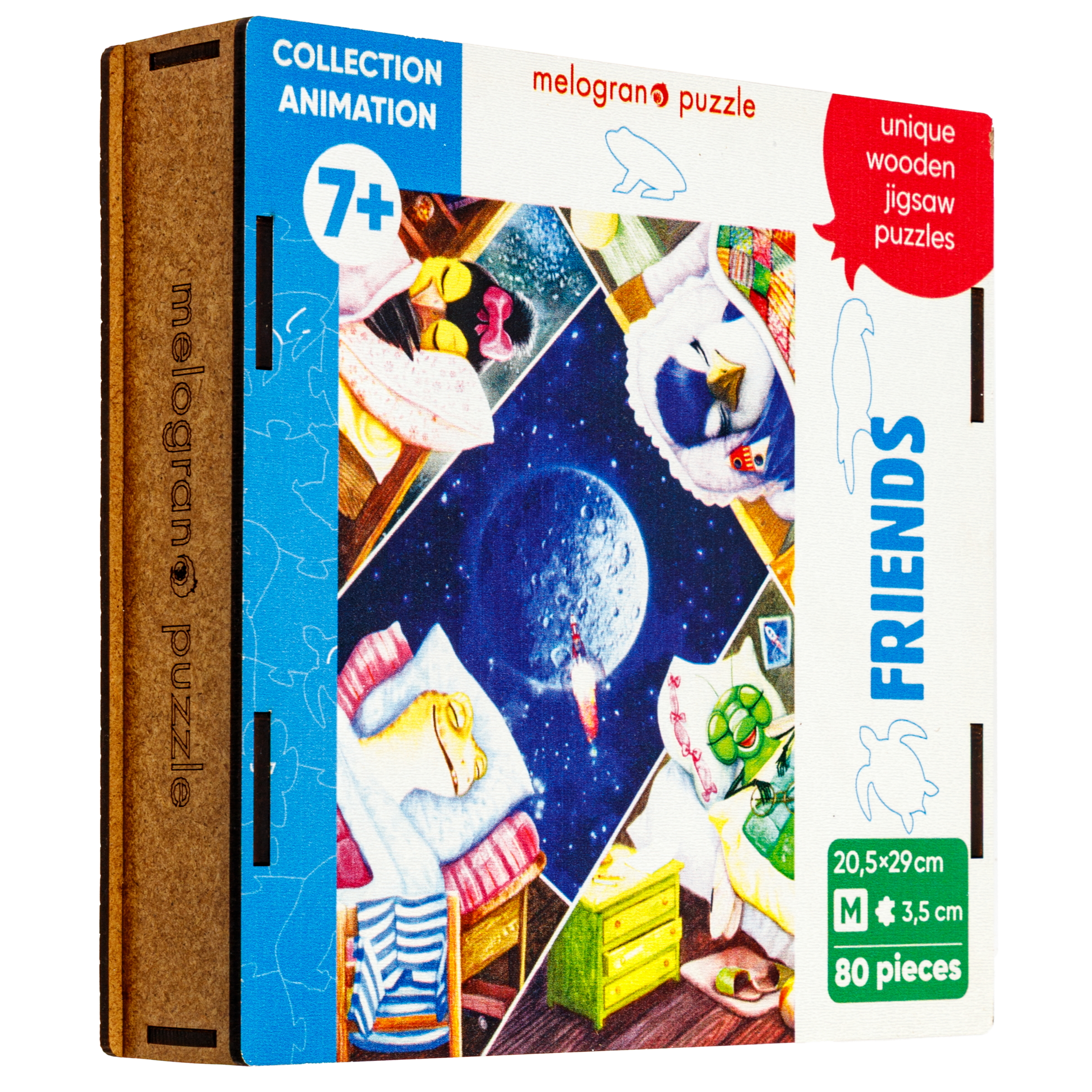 Пазл 1TOY с животными 80 деталей деревянный - фото 7