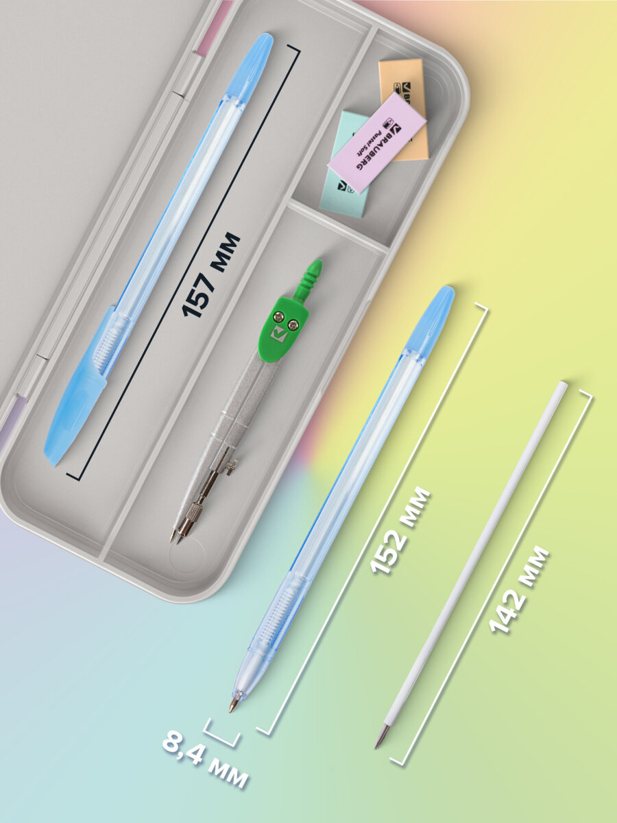 Ручка шариковая Brauberg 13 шт. - фото 4