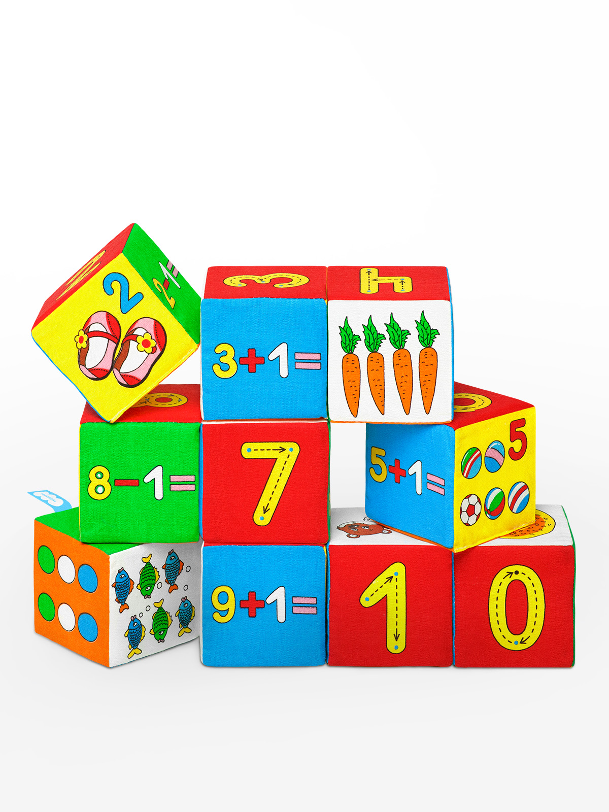 Игрушка Мякиши кубики Умная математика - фото 6