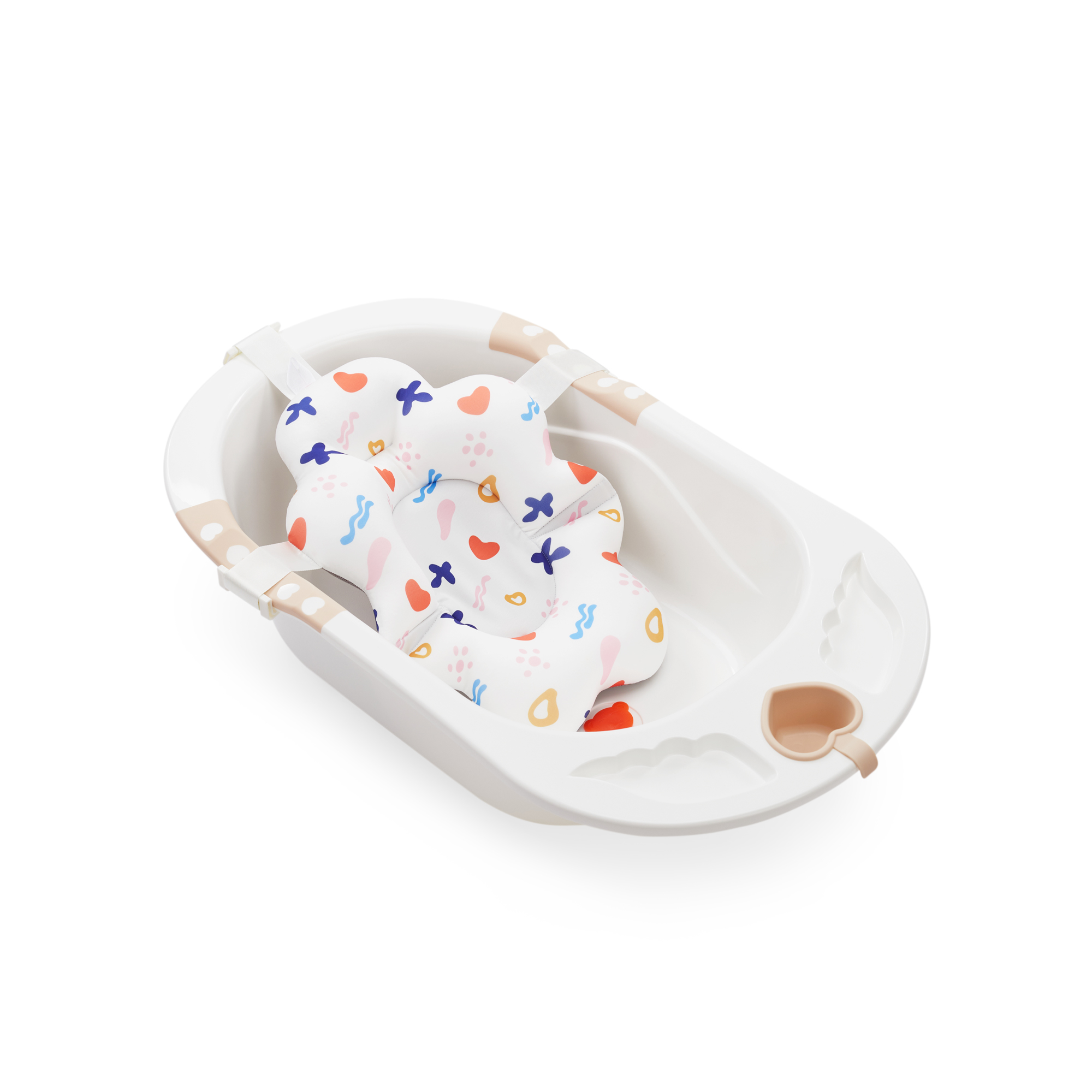 Гамак для купания Happy Baby для новорожденных белый - фото 12