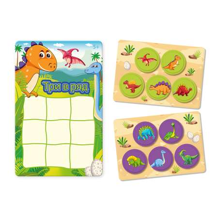 Игра-головоломка настольная IQ Format Динозавры 21230