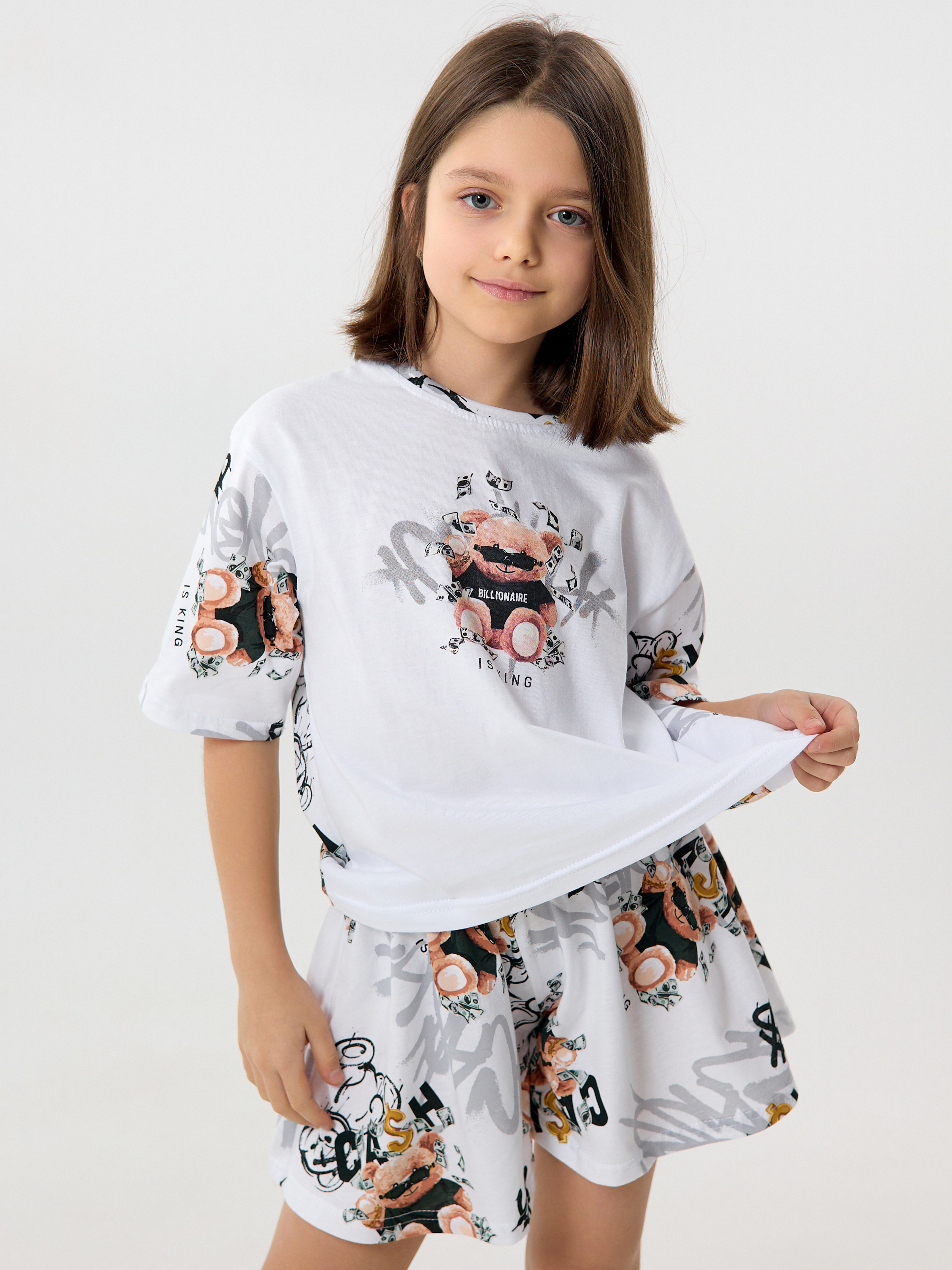 Пижама YAXX 003--Пижама мишка/белый - фото 1