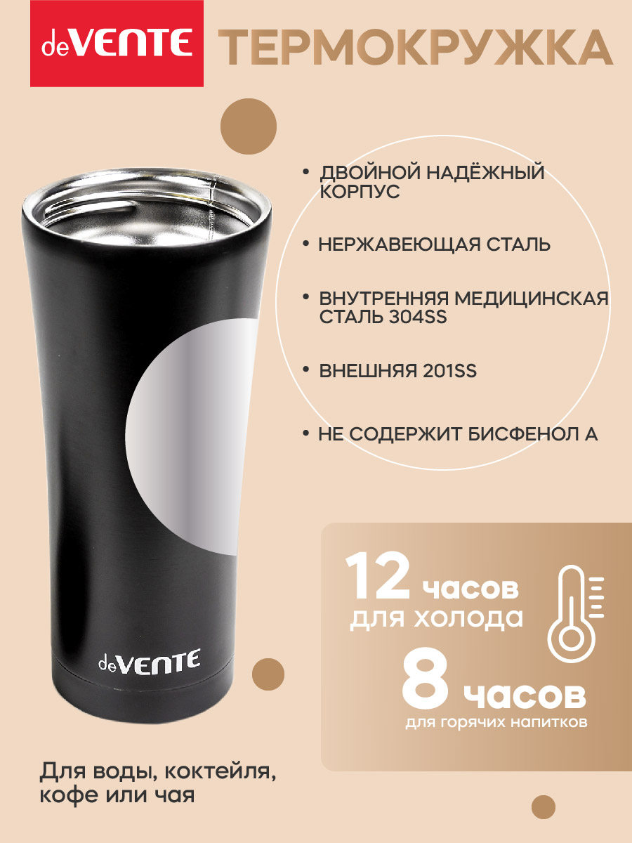Термокружка 500 мл deVENTE Elegant - фото 8