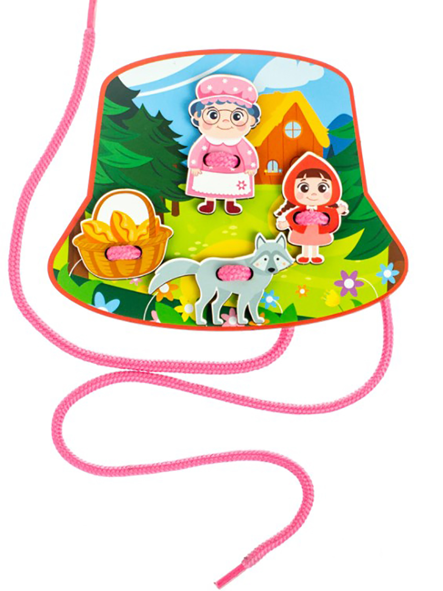Игрушка WOODLANDTOYS шнуровка Красная шапочка - фото 8