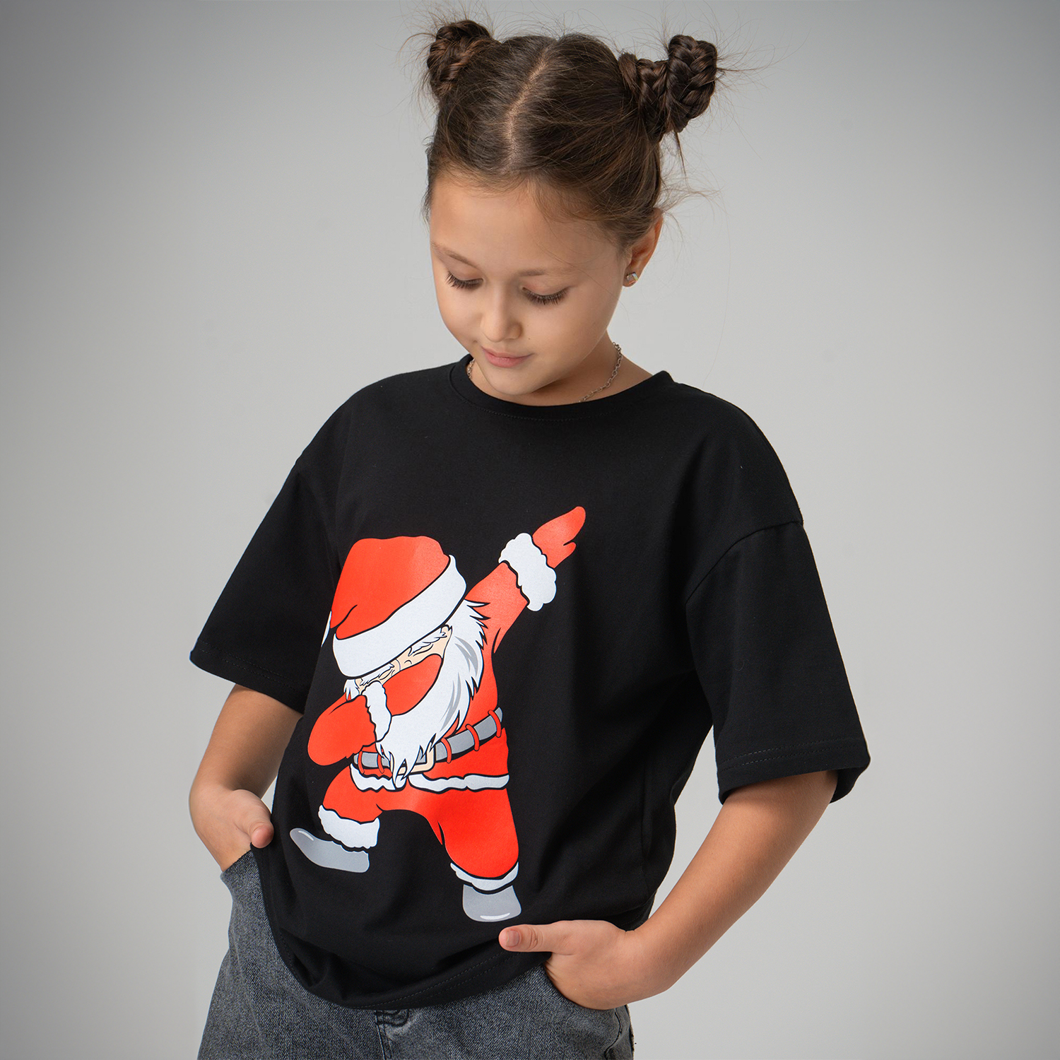 Футболка HappyFox HF0178SPPsanta.черный - фото 7