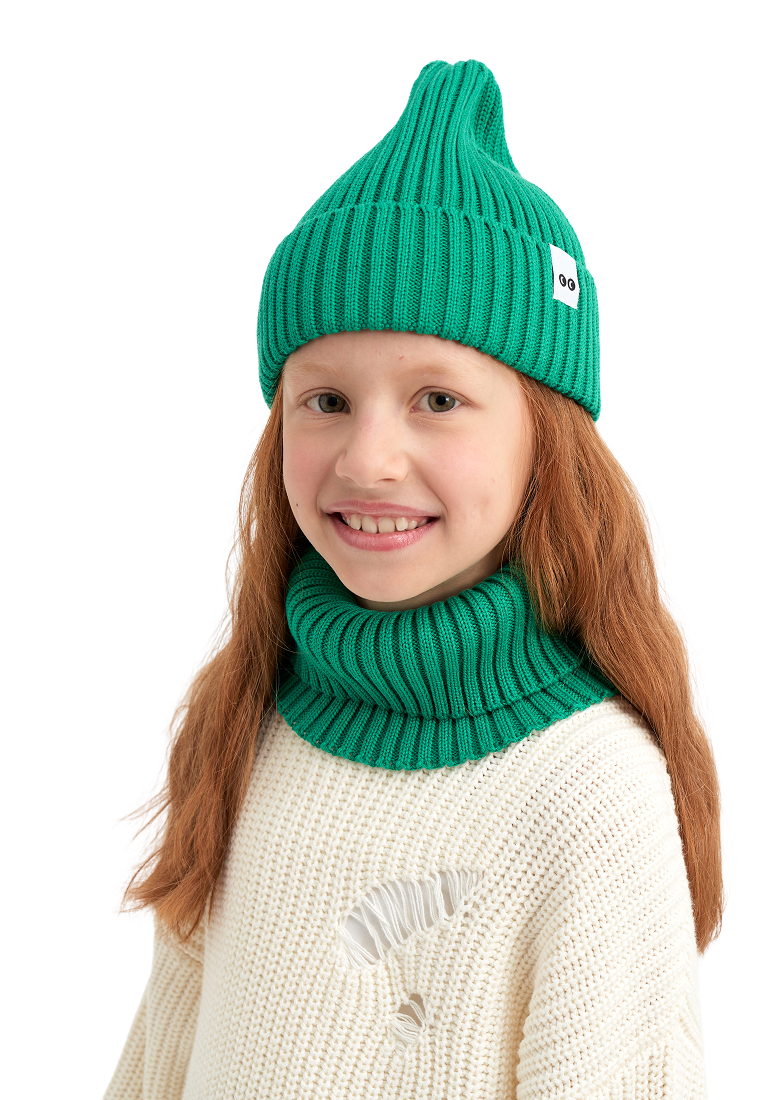 Шапка и снуд wookee Шапка_СнудТемнозеленый - фото 1
