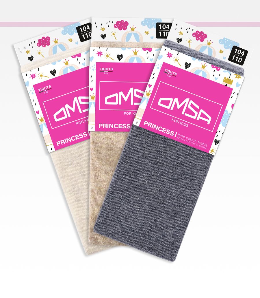 Колготки 3 пары Omsa Collant 12L01 AvorioMelange/BeigeMelange/GrigioMelange.кмп.3 - фото 1