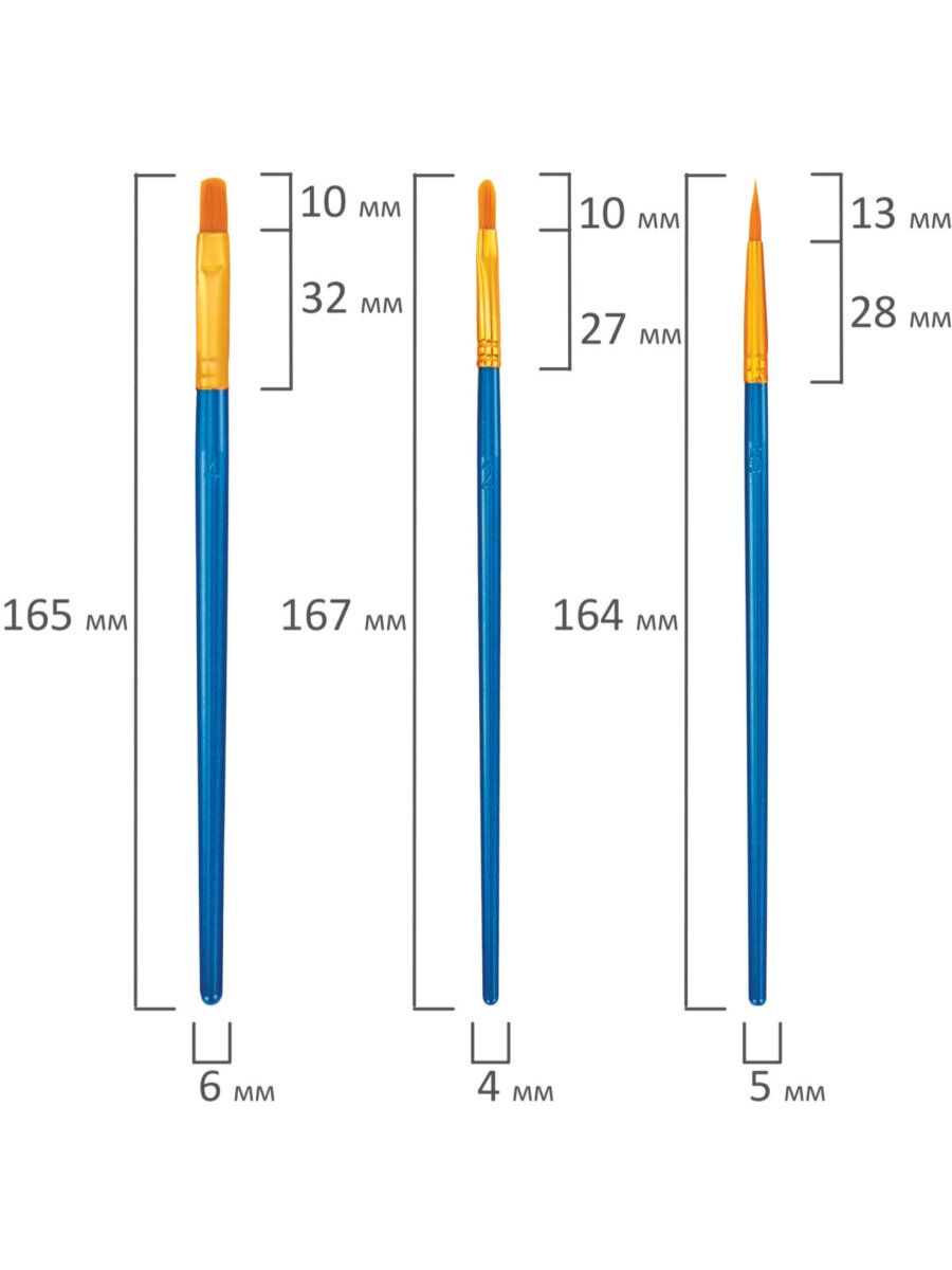 Кисть WBZ 10 шт. - фото 15