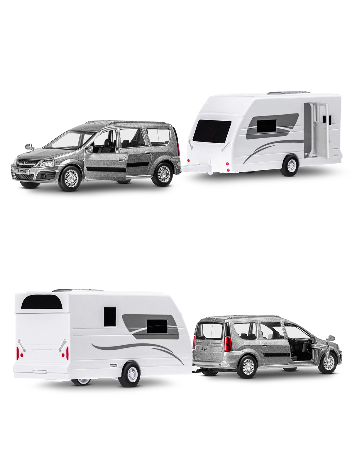 Автомобиль АВТОпанорама LADA Largus 1:43 JB1251626 - фото 10