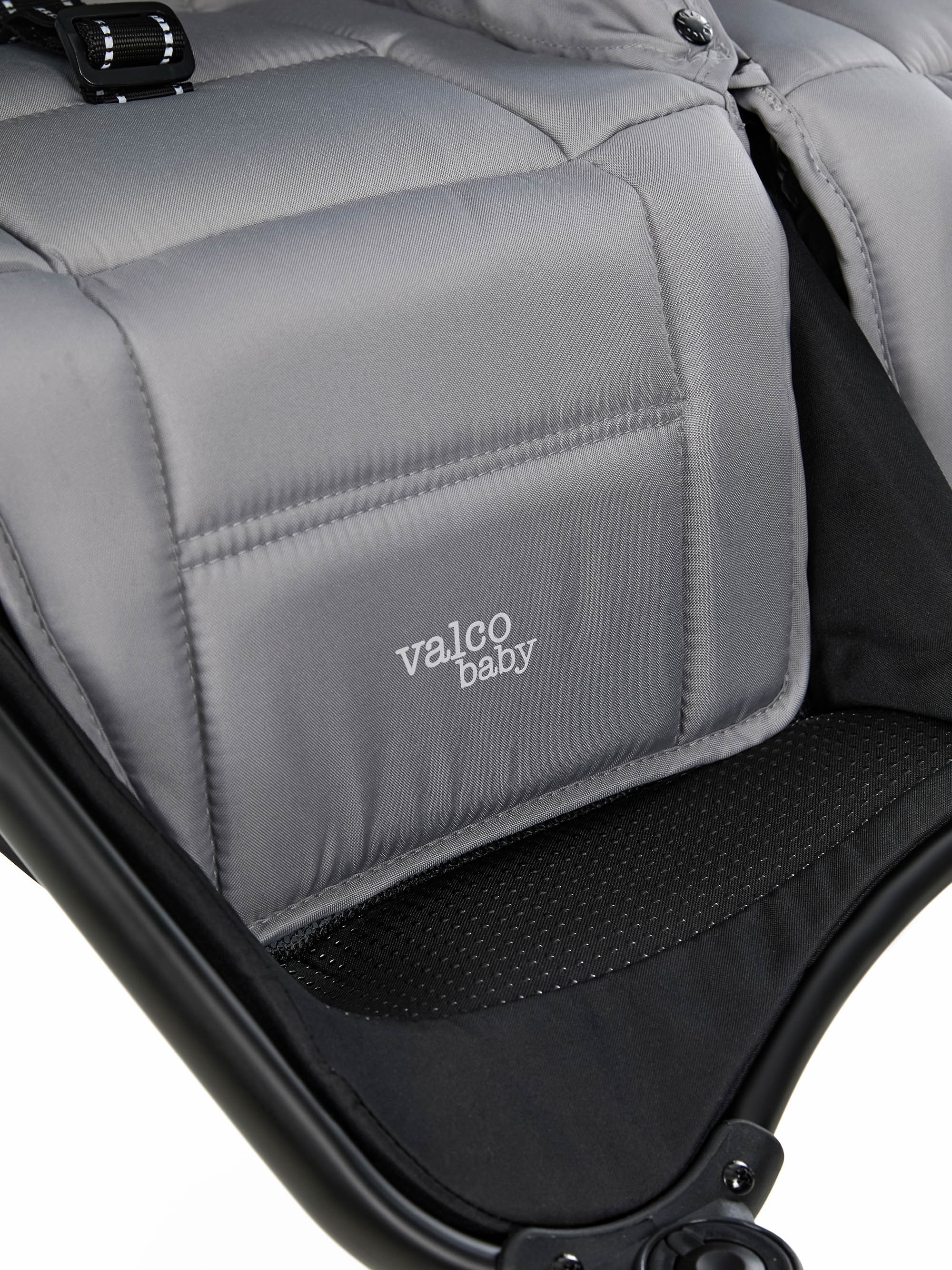 Коляска прогулочная для двойни Valco baby Snap Duo Flatt Matt серый - фото 18