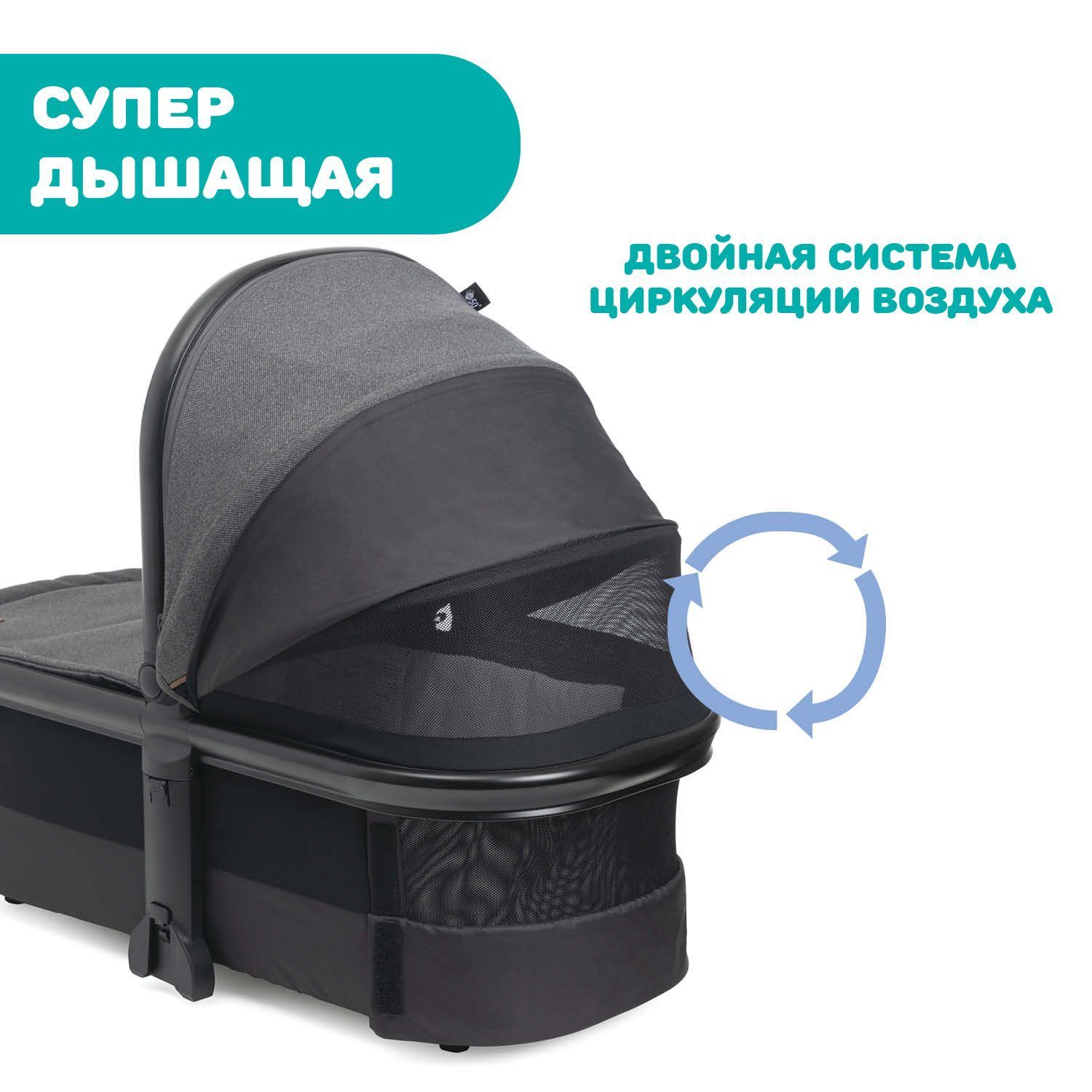 Люлька Chicco Mysa с рождения Black Satin - фото 8