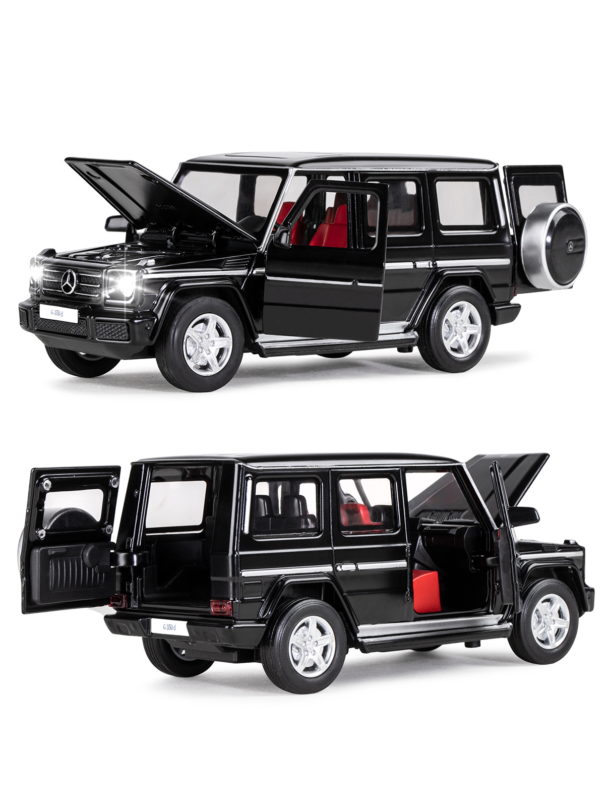Внедорожник АВТОпанорама Mercedes Benz G350d 1:32 JB1200188 - фото 8