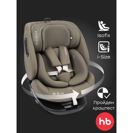Автокресло Happy Baby Reex Isofix 0+/1/2/3 (0-36 кг) зеленый