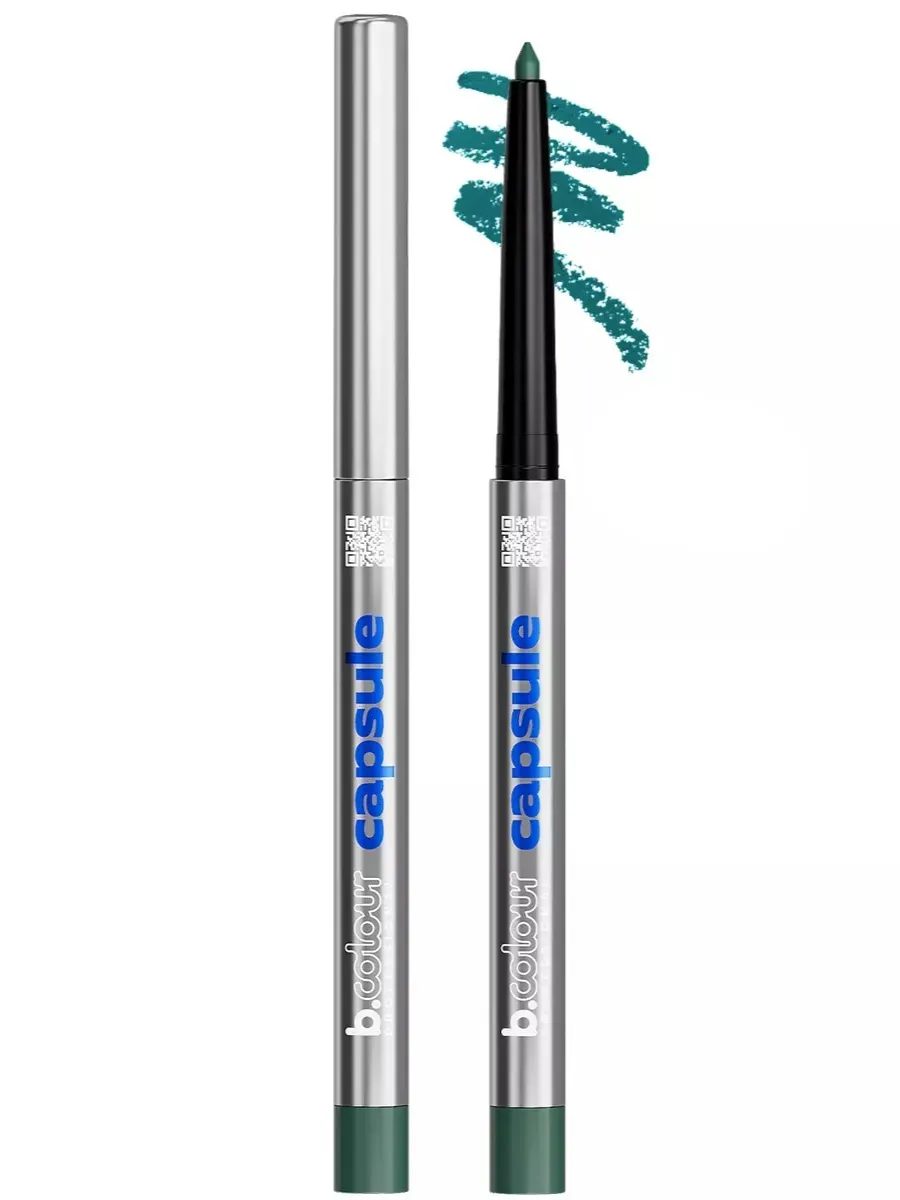 Косметические карандаши B.COLOUR PROFESSIONAL зеленый каял гелевый CAPSULE 03 Jade green - фото 23