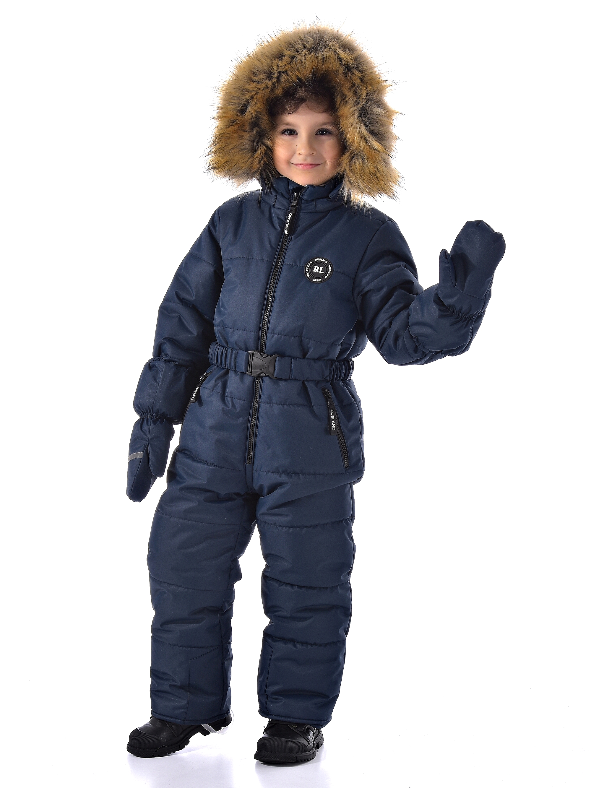 Комбинезон Rusland мз-комбинезон-31-22-глория-т.синий 116-140 - фото 4