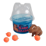 Игрушка слайм МКИ с фигуркой капибара 100мл