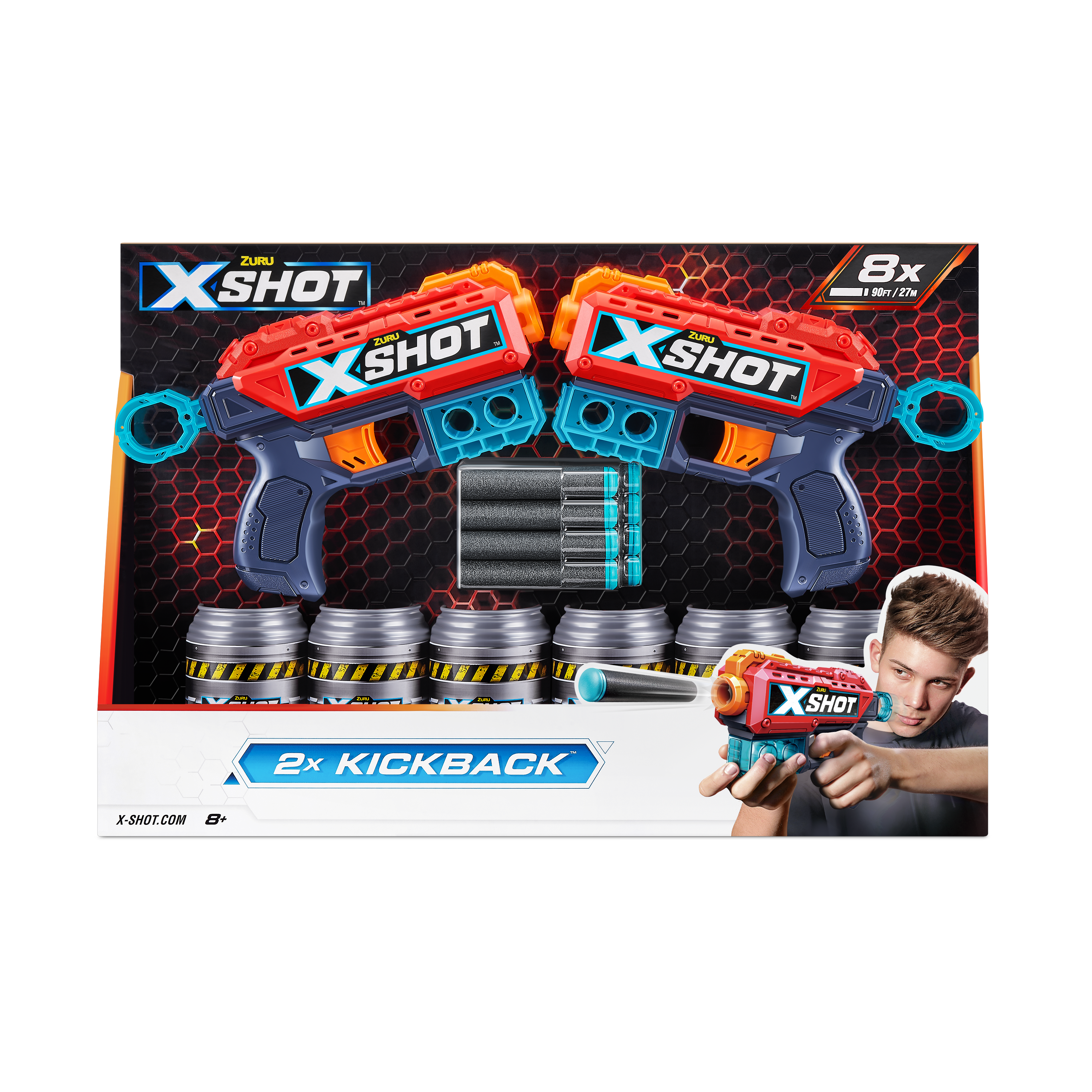 Бластер Zuru Excel X-Shot Ексель Дабл Кикбек - фото 1