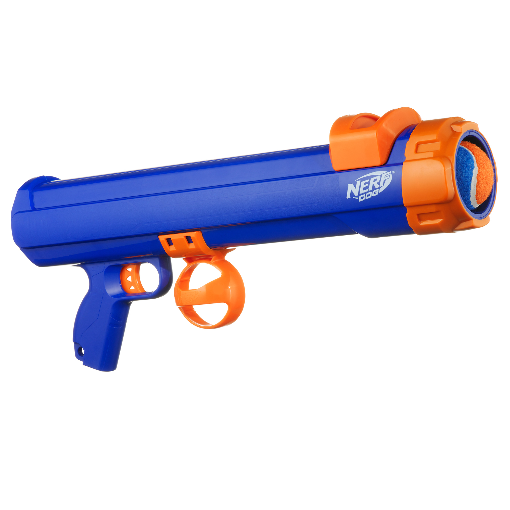 Игрушка для собак Nerf Dog Бластер большой Сине-оранжевый - фото 4