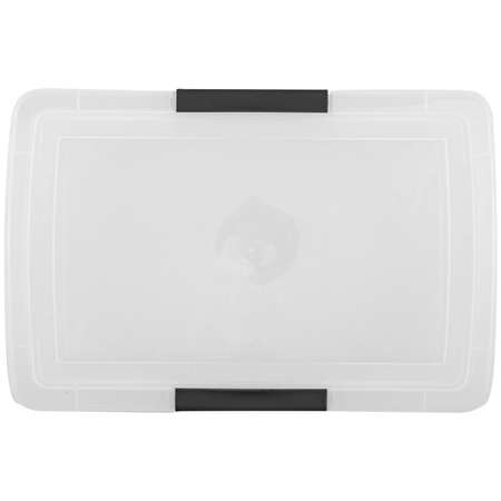 Ящик для хранения Keeplex mini пластиковый с защелками 1.9л прозрачный кристалл