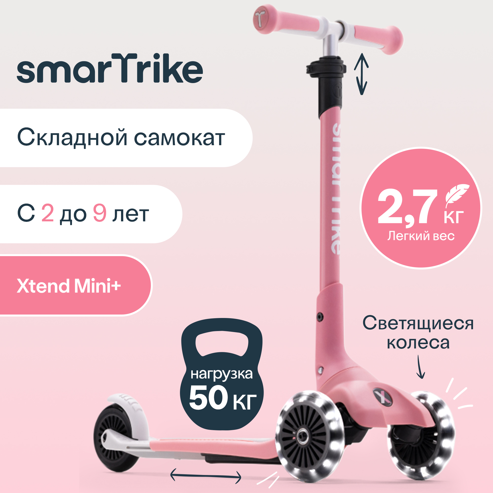 Самокат SmarTrike трехколесный - фото 1