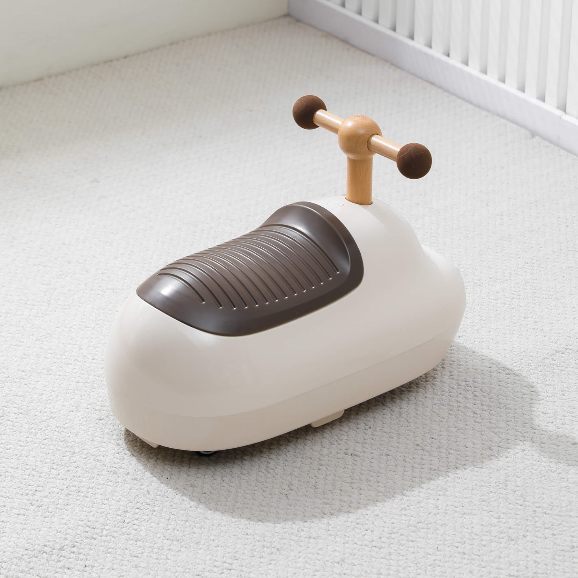 Пушкар UNIX Kids каталка детская бибикар коричневый - фото 20