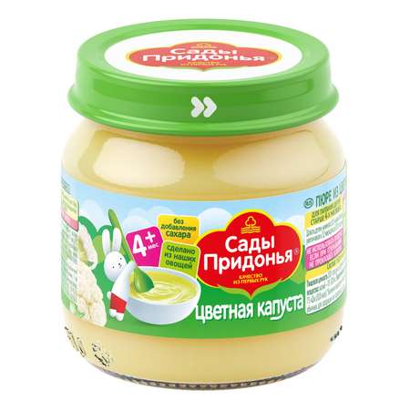 Пюре Сады Придонья цветная капуста 80г с 4месяцев