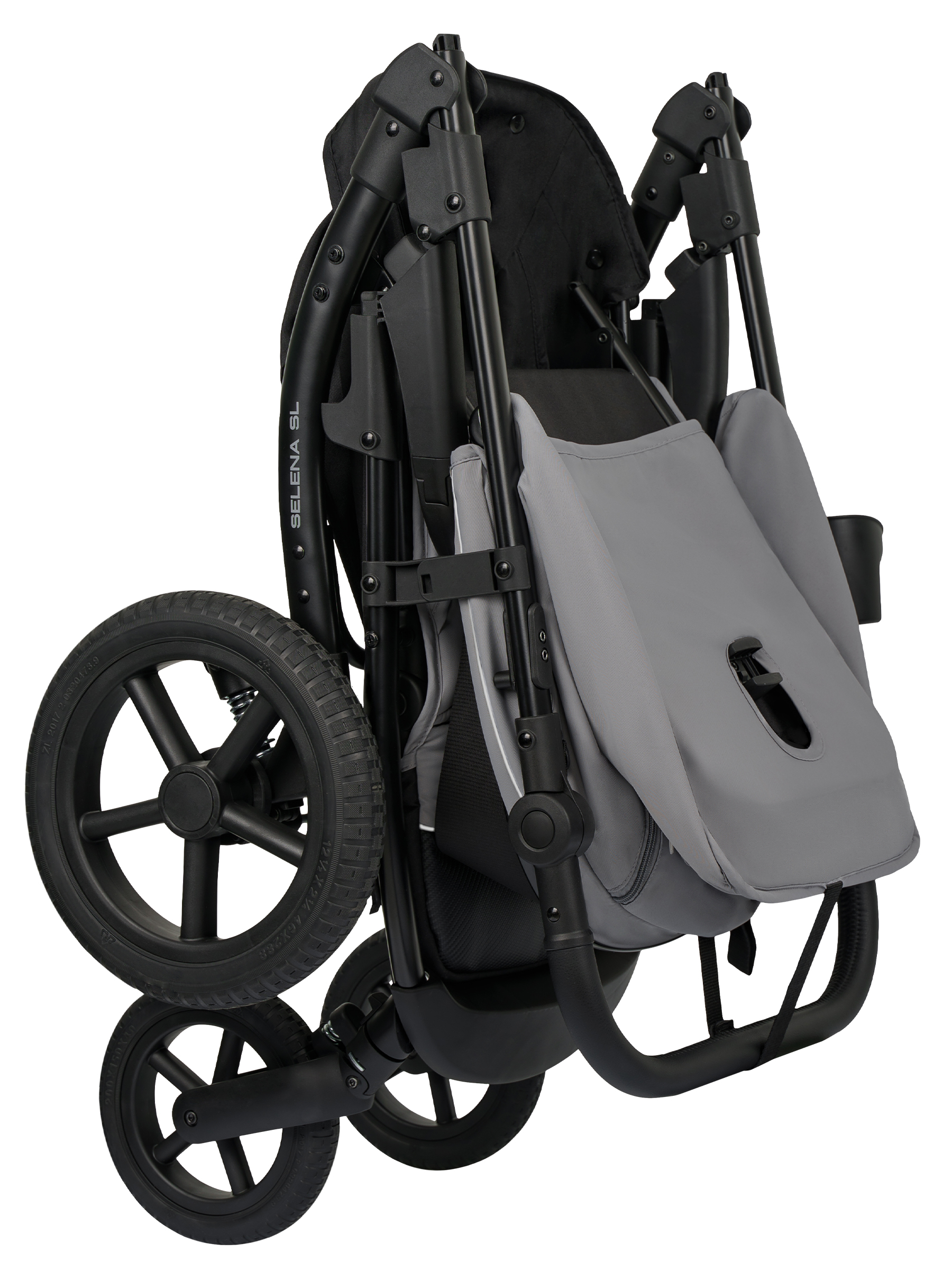 Коляска прогулочная JOVOLA Selena SL, всесезонная серый - фото 44