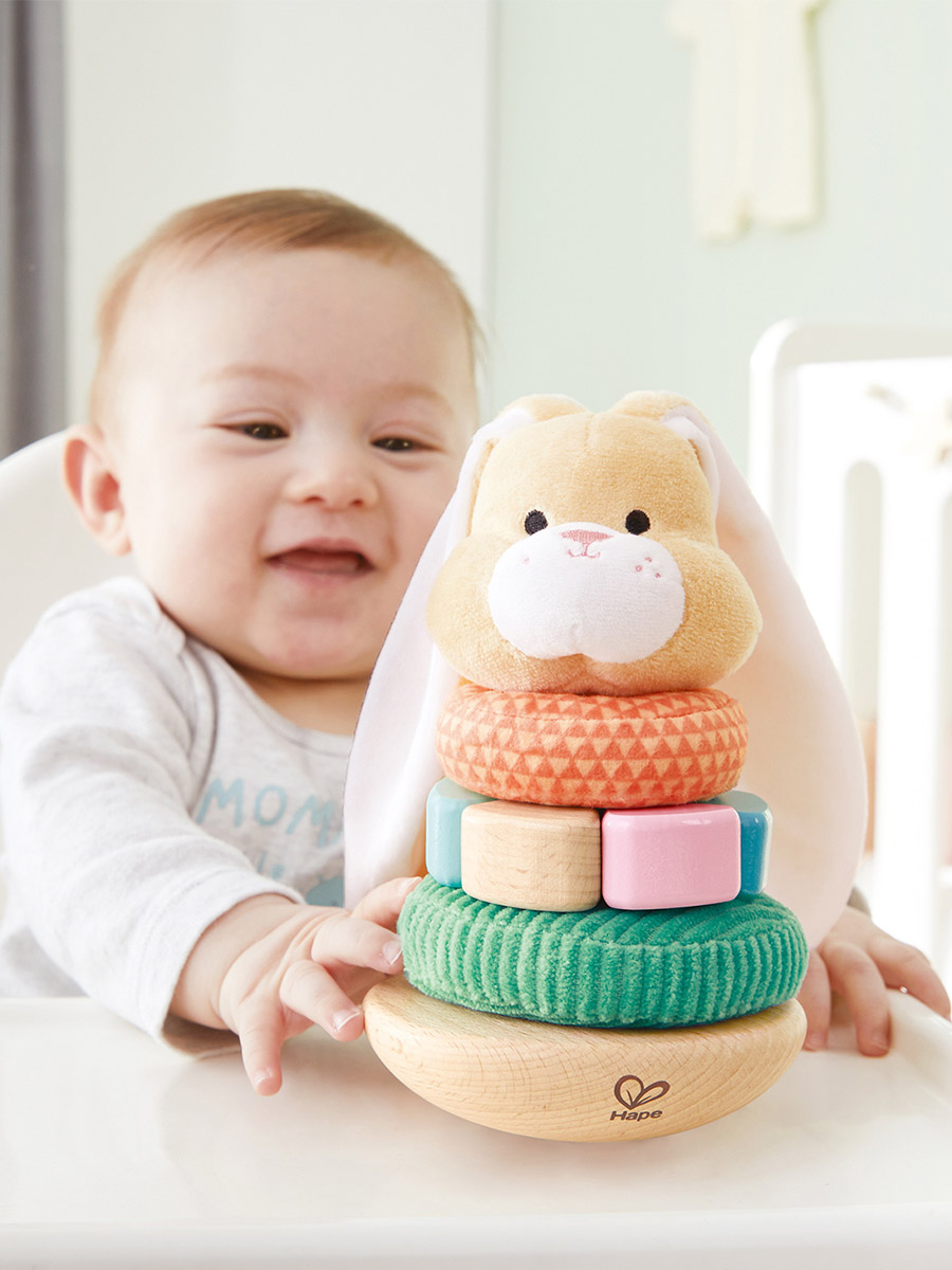 Игрушка Hape неваляшка Кролик - фото 4