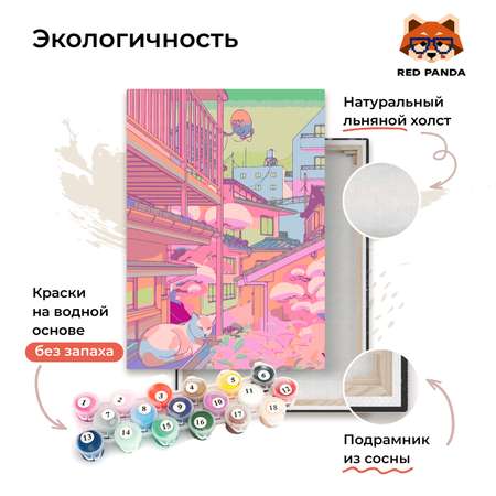 Картина по номерам Red Panda