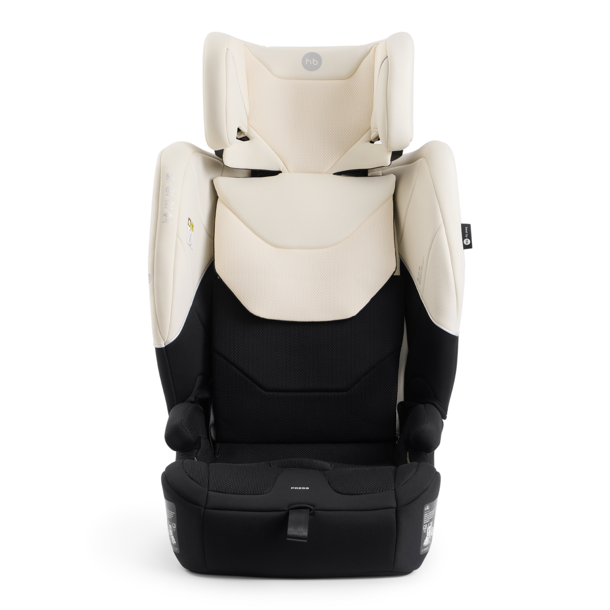 Автокресло Happy Baby Fixer Isofix 1/2/3 (9-36 кг) бежевый - фото 23