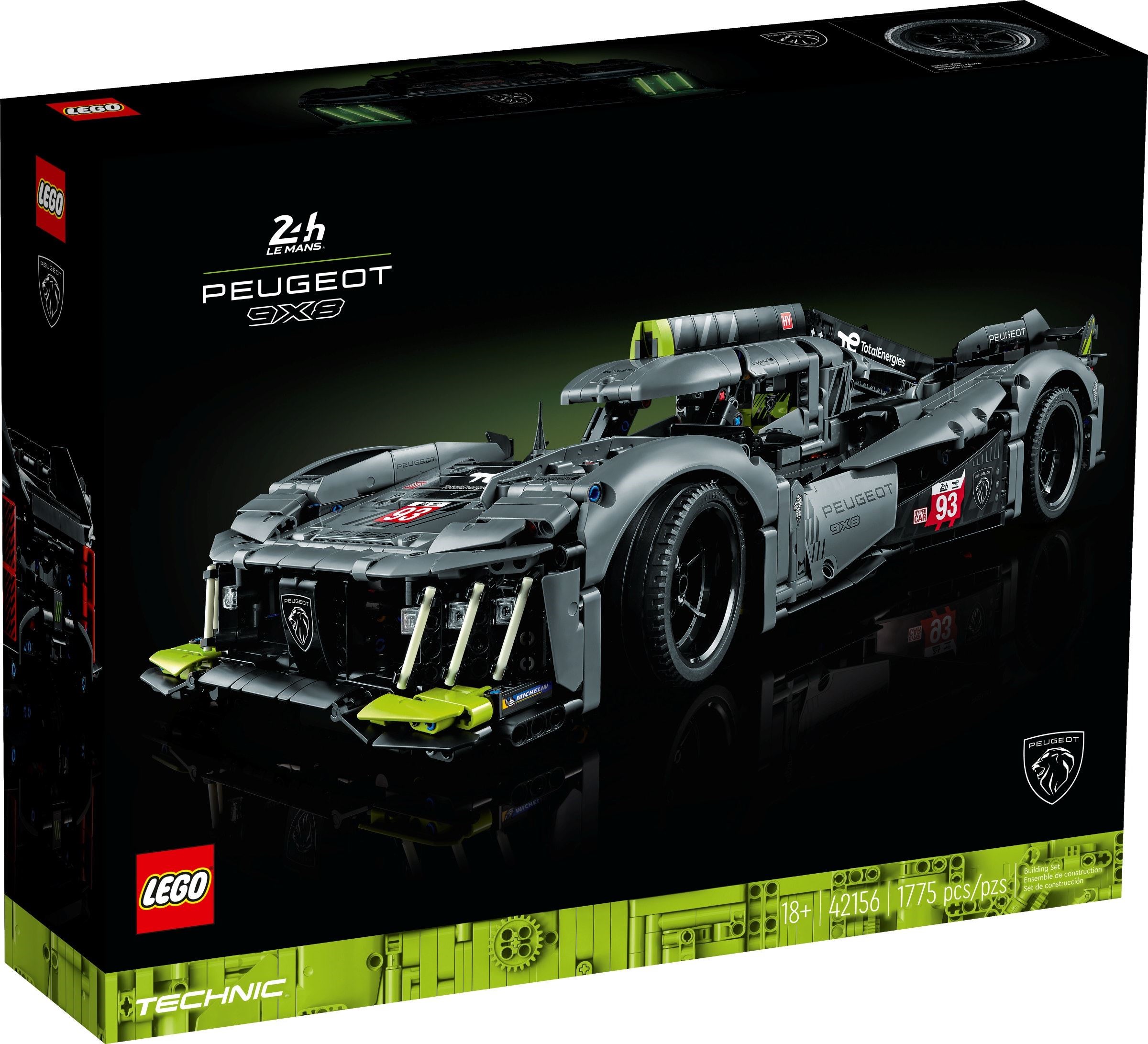 Изображение товара Конструктор LEGO Technic EUGEOT 9X8 24H Le Mans 42156 гиперкар для взрослых Изображение товара Конструктор LEGO Technic EUGEOT 9X8 24H Le Mans 42156 гиперкар для взрослых