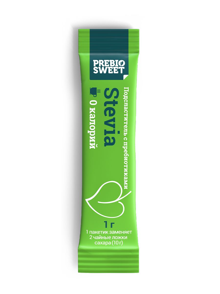 Сахарозаменитель Пребиосвит Стевия (Prebiosweet Stevia) в стиках, 100 г. - фото 8