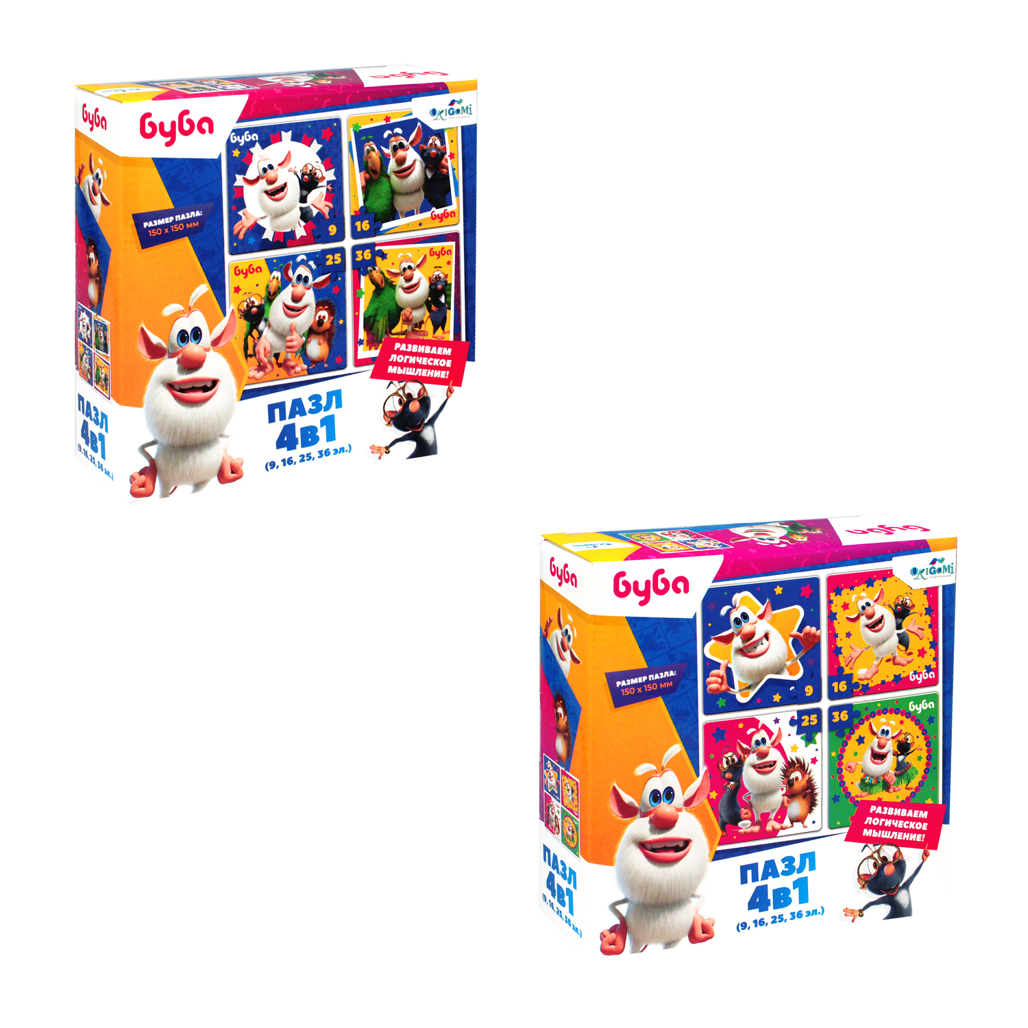 Пазл ORIGAMI Буба классический в ассортименте - фото 1