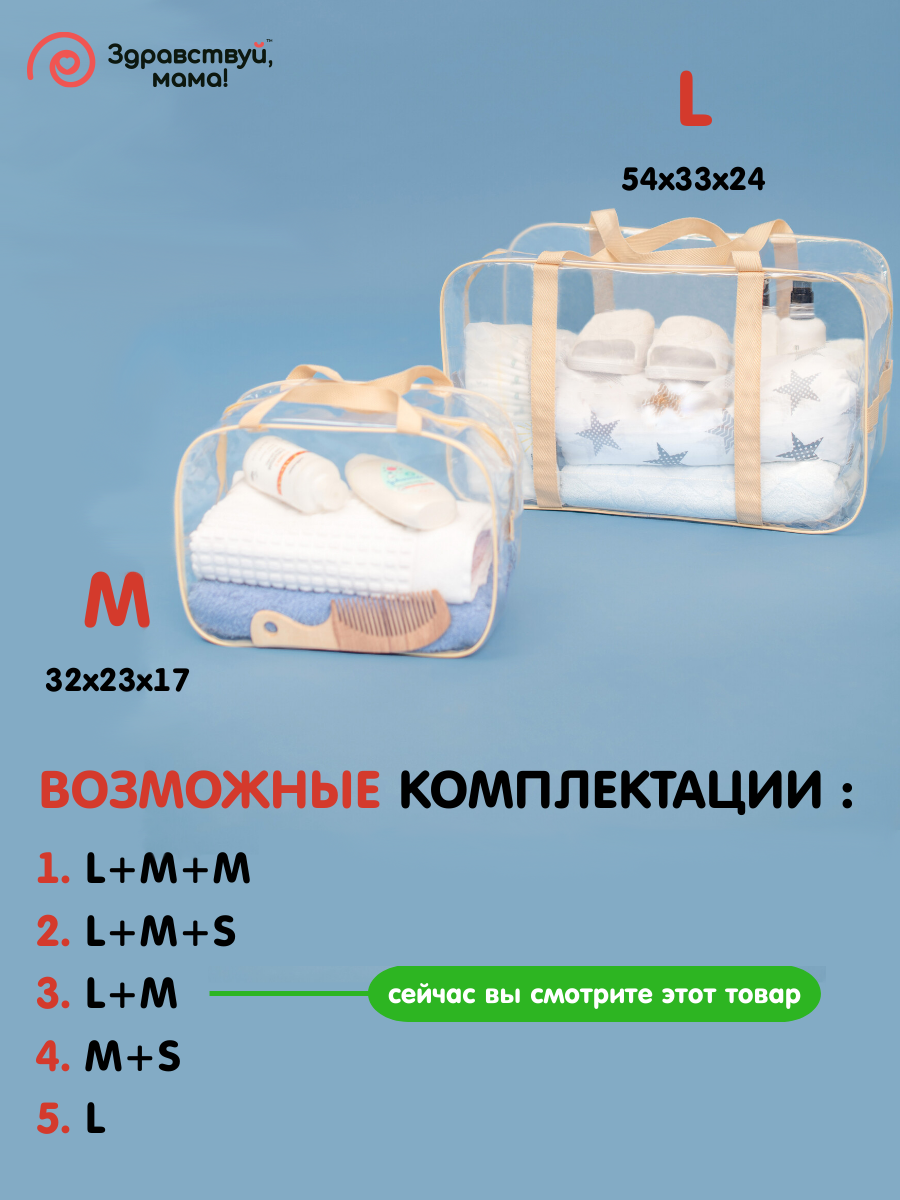 Сумка Здравствуй мама! в роддом и косметичка - фото 2