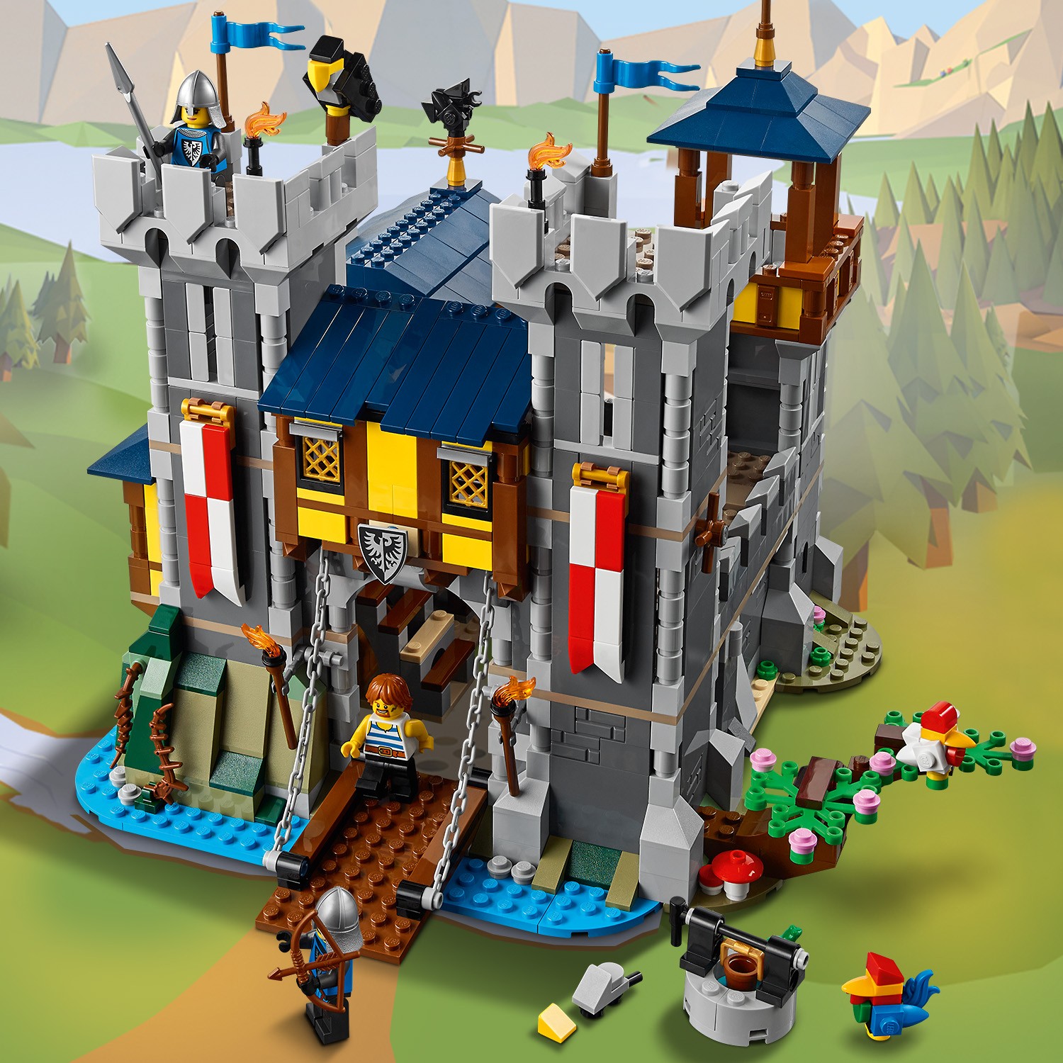 Конструктор LEGO Creator Средневековый замок 1426 дет. - фото 10