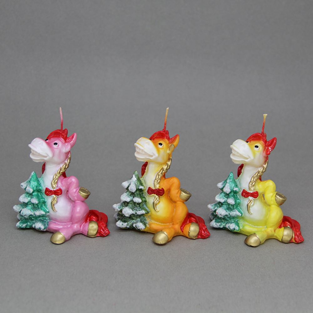 Свеча Магия праздника Лошадка с елочкой - фото 1