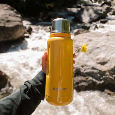 Термос 1 л для напитков Bobber Flask оранжевый
