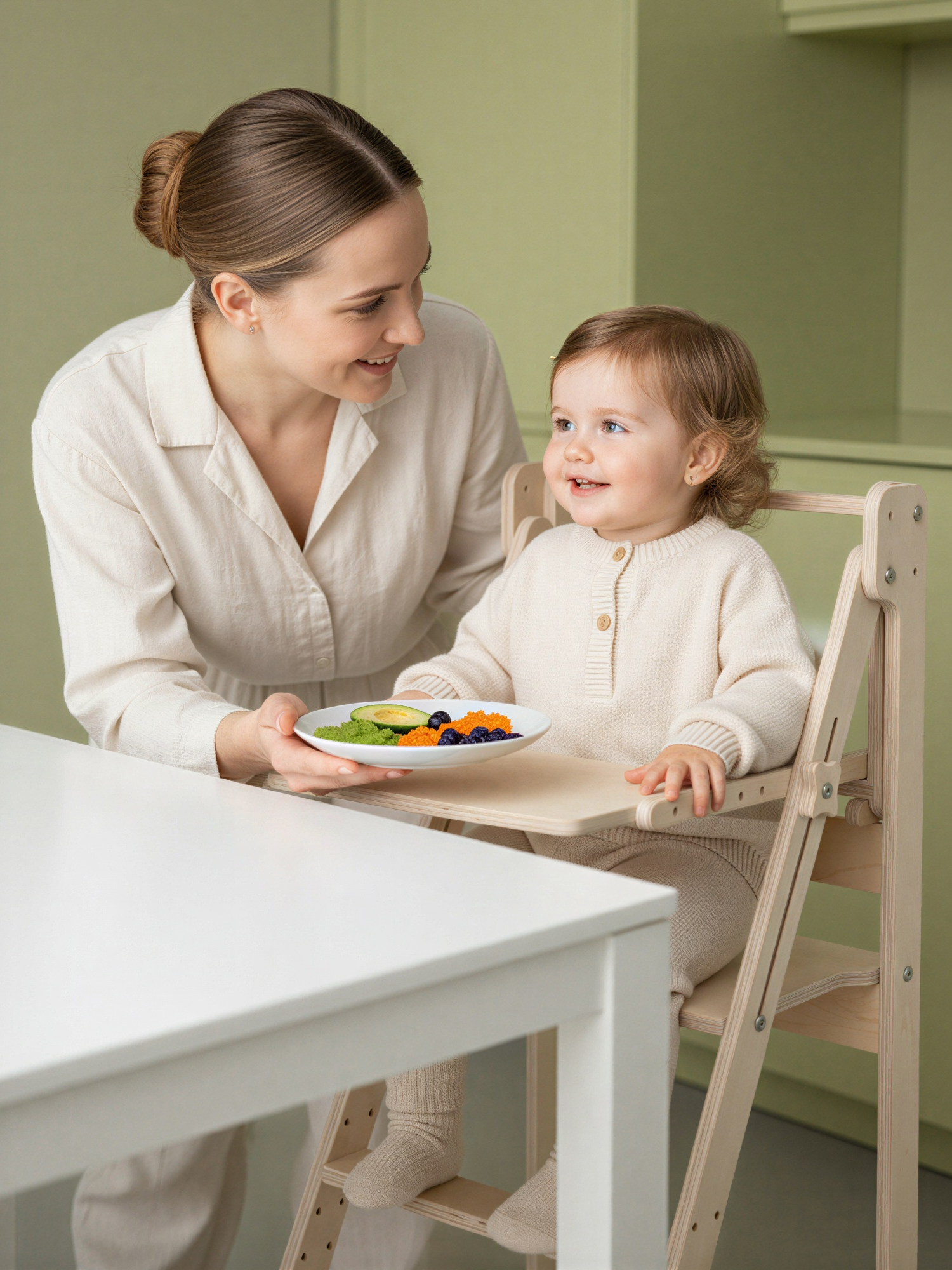 Стульчик для кормления PAPPADO Башня помощника бежевый - фото 13