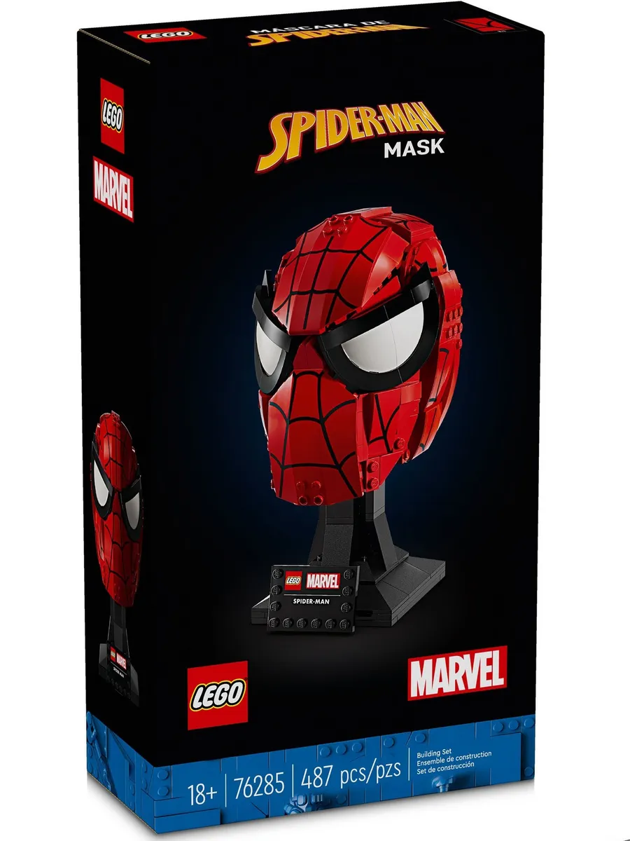 Конструктор LEGO Marvel Super Heroes Маска Человека-паука 487 дет. - фото 1