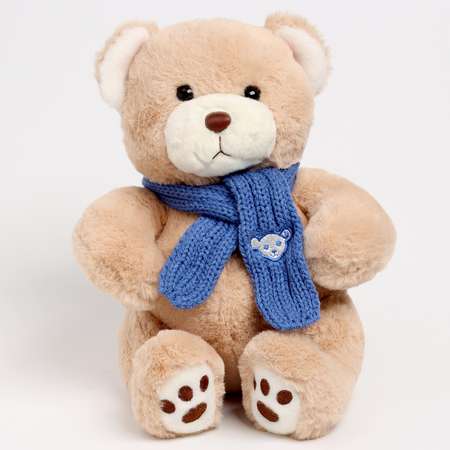 Мягкая игрушка Milo Toys «Little Friend» мишка с синим шарфом