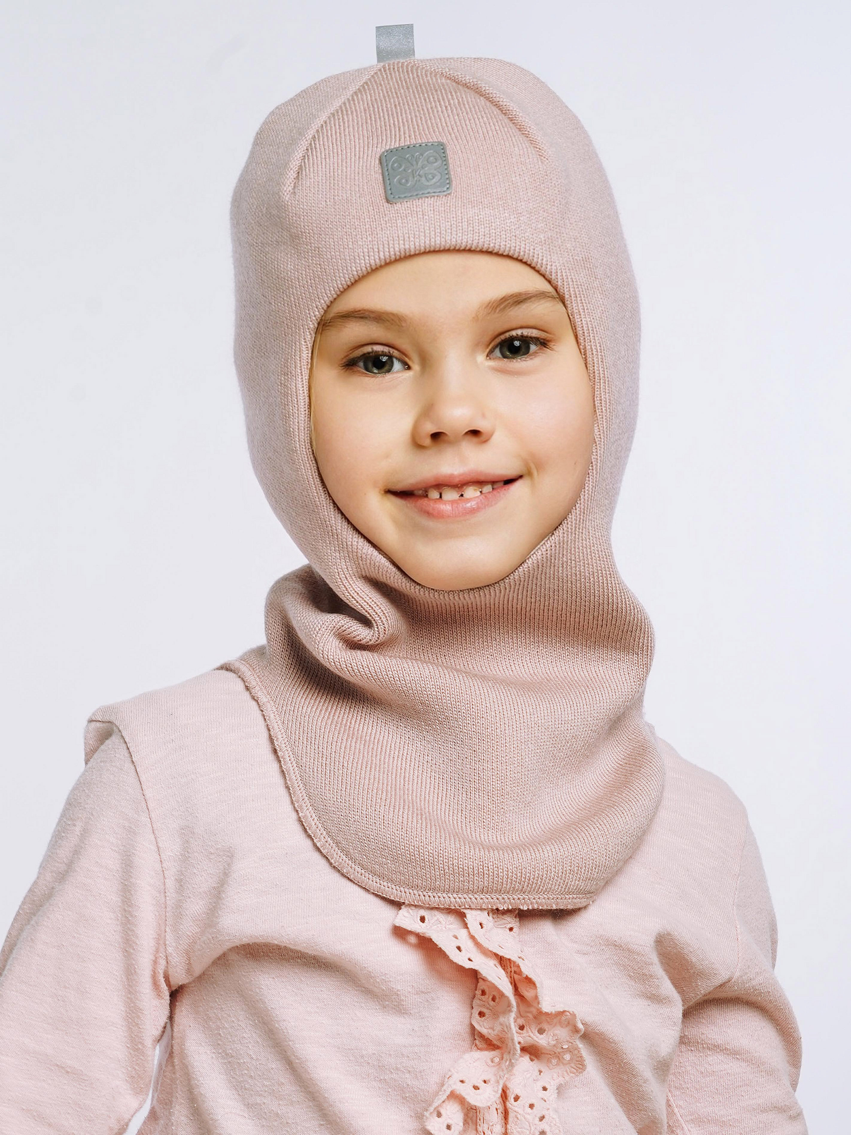 Шапка-шлем ПриКиндер MH3-6070/1 Цвет: Пудровый - фото 2