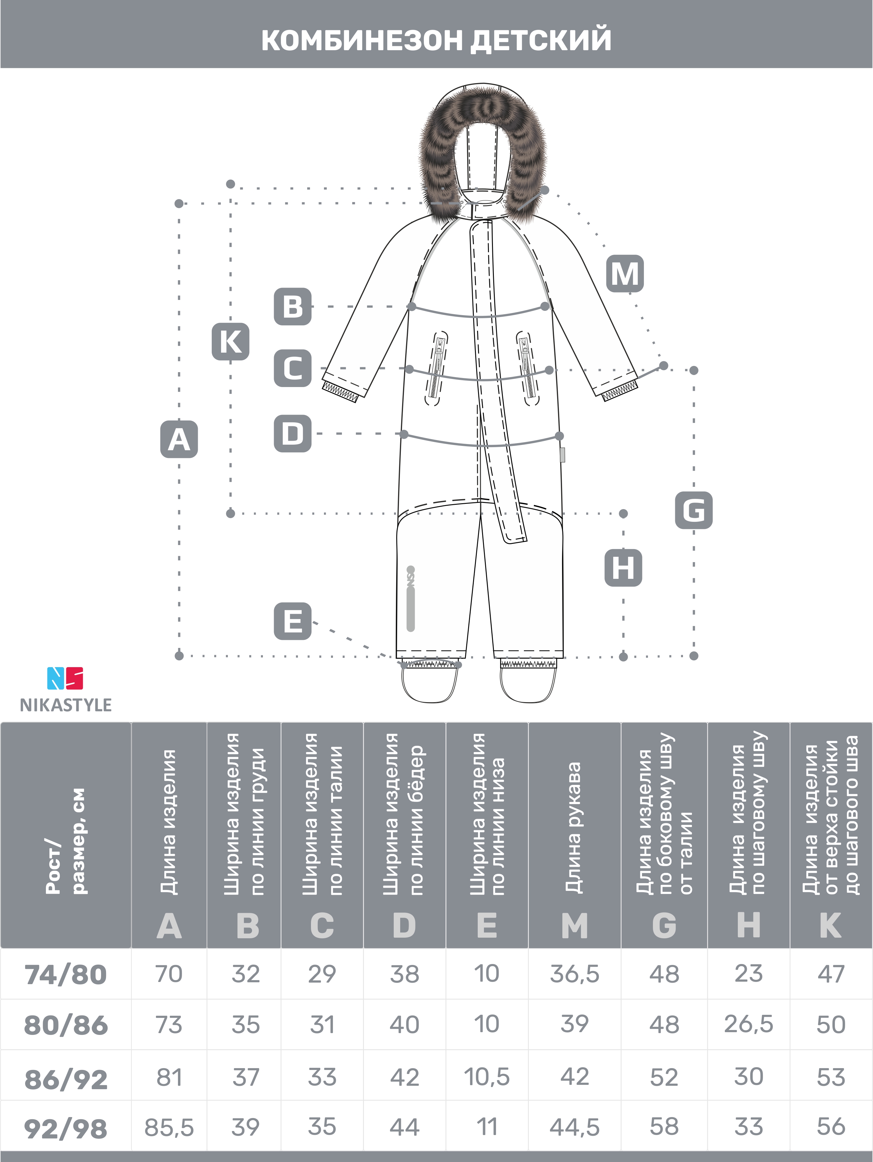 Комбинезон NIKASTYLE 8м0125 неви - фото 9