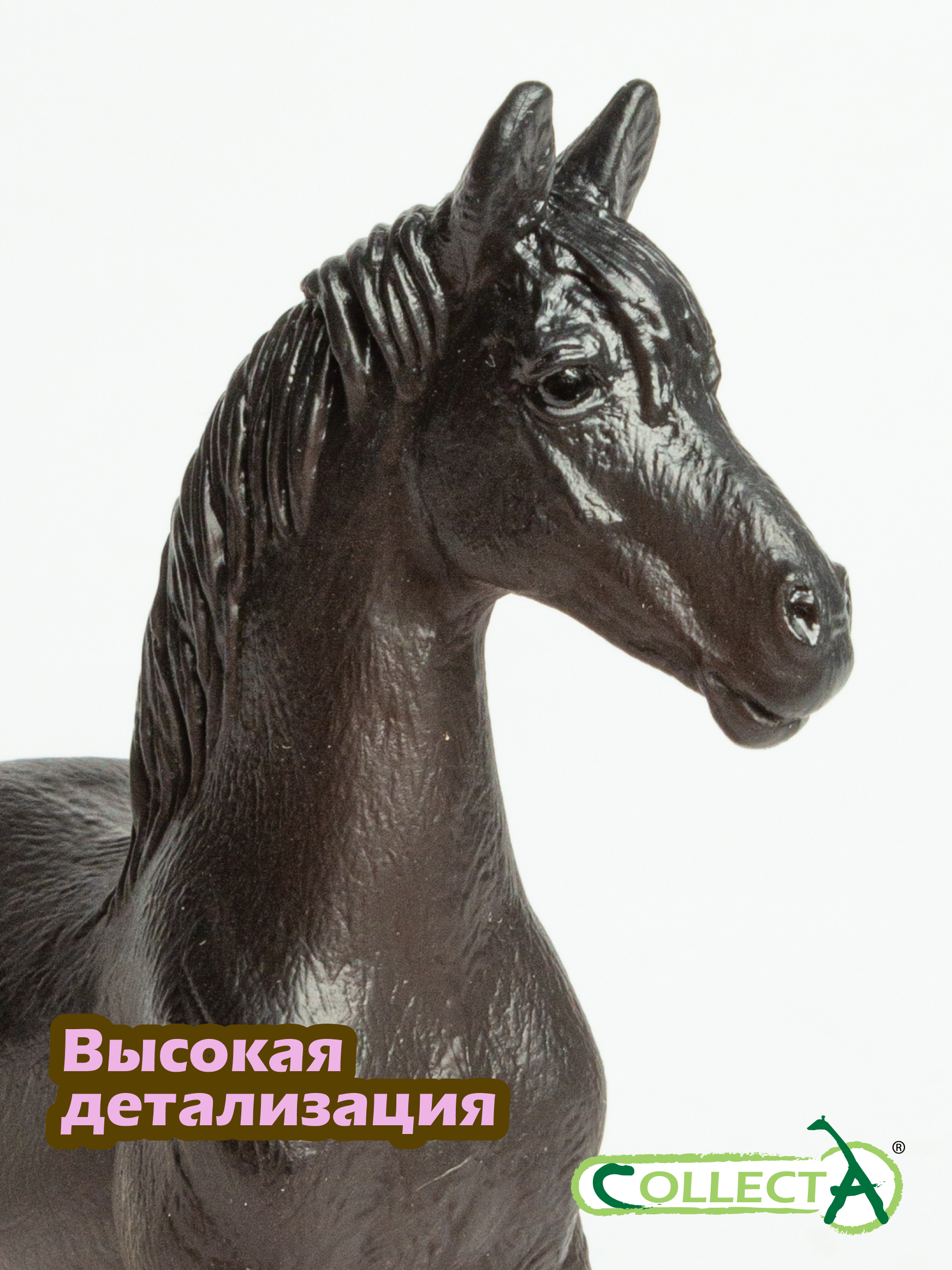 Фигурка Collecta Жеребёнок Фризской лошади - фото 3