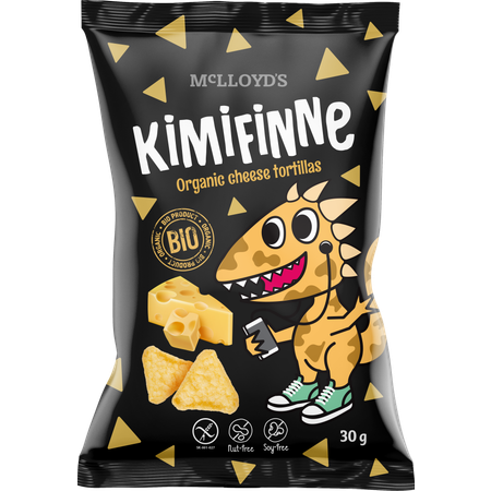 Снек кукурузный без глютена Biologic.tv со вкусом сыра Kimifinne